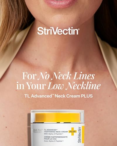 StriVectin Tighten And Lift Advanced Neck Cream PLUS 0.25 Oz For Tightening And Firming Neck And Décolleté Lines Visibly Reducing Sagging And Crepey Skin For Smooth Healthy Looking Skin