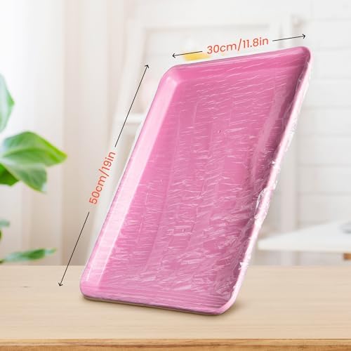 TASALON 50 PCS Disposable Salon Tray Cover & Tattoo Tray Cover Clear - Transparent Protective Film For Tattoo Equipment Accessories​ (Suitable For 18 * 13 Inch Trays)