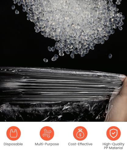 TASALON 50 PCS Disposable Salon Tray Cover & Tattoo Tray Cover Clear - Transparent Protective Film For Tattoo Equipment Accessories​ (Suitable For 18 * 13 Inch Trays)