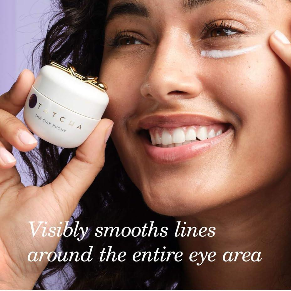 TATCHA The Silk Peony Melting Under Eye Cream Hydrating And Line-Smoothing Eye Cream For Wrinkles And Dryness 15 Ml 0.5 Oz