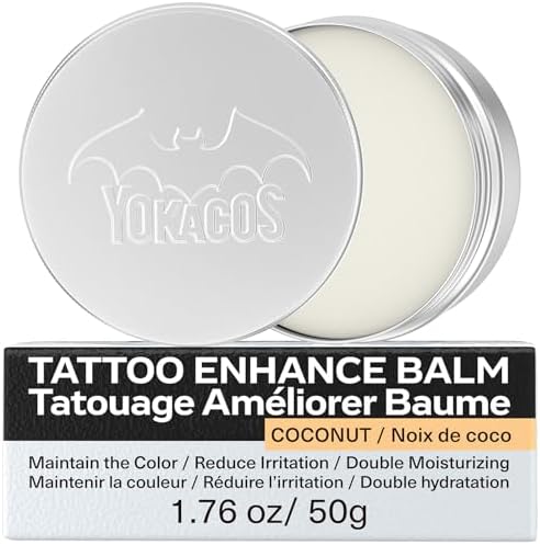 Tattoo Aftercare Balm Cream 1.76 oz Tattooed skin moisturize & Color Enhance Tattoo Cream Butter For New & Older Tattoos 50 g