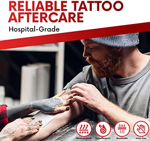 Tattoo Aftercare Waterproof Bandage - 6in X11yd Transparent Film Roll Dressing - Breathable Stretch Adhesive Second Skin - Healing & Protective Hygienic Wrap For Tattoo And Medical Use