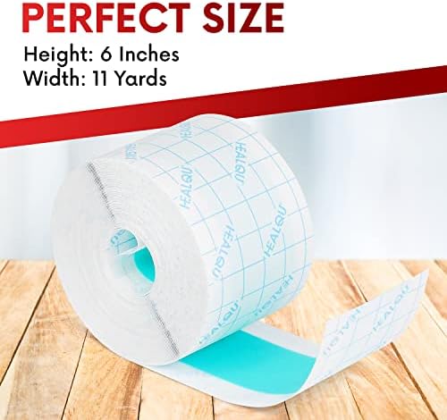 Tattoo Aftercare Waterproof Bandage - 6in X11yd Transparent Film Roll Dressing - Breathable Stretch Adhesive Second Skin - Healing & Protective Hygienic Wrap For Tattoo And Medical Use