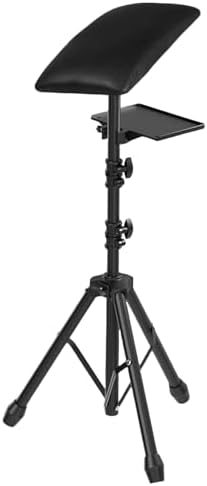 Tattoo Armrest Stand Height Adjustable Tattoo Armrest Tripod with Tray for Tattoo Supplies (Black Upgrade)