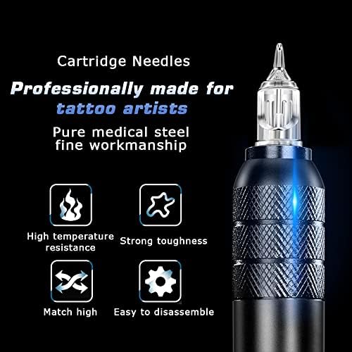 Tattoo Cartridge Needles CINRA 40Pcs Tattoo Needles Mixed Size 1003RL 1005RL 1007RL 1205RS 1207RS 1209RM 1205M1 1207M1 Round Liner Shader Magnum Cartridge Tattoo Needles For Tattoo Supplies