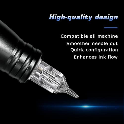 Tattoo Cartridge Needles CINRA 40Pcs Tattoo Needles Mixed Size 1003RL 1005RL 1007RL 1205RS 1207RS 1209RM 1205M1 1207M1 Round Liner Shader Magnum Cartridge Tattoo Needles For Tattoo Supplies