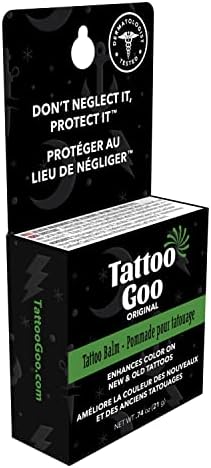 Tattoo Goo Original Ointment - Enhances Colour On New And Old Tattoos Made With Natural Ingredients No Petroleum Or Mineral Oils - 21 Grams