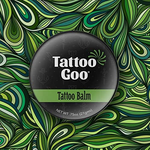 Tattoo Goo Original Ointment - Enhances Colour On New And Old Tattoos Made With Natural Ingredients No Petroleum Or Mineral Oils - 21 Grams