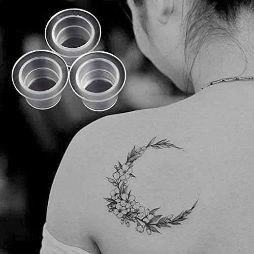 Tattoo Ink Caps Cups 300Pcs Small Medium Large Various Size Plastic Disposable Cups For Tattooing Pet Mini Water Bowls Pigment Cup Makeup Tattoo Kits