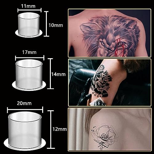 Tattoo Ink Caps With Base Urknall Ink Cups 300 Pieces Plastic Ink Caps Disposable Ink Cup Lids For Tattoo Ink Tattoo Supplies