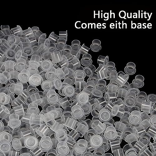 Tattoo Ink Caps With Base Urknall Ink Cups 300 Pieces Plastic Ink Caps Disposable Ink Cup Lids For Tattoo Ink Tattoo Supplies