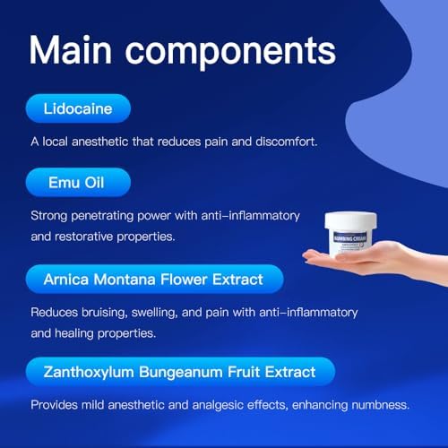 Tattoo Numbing Cream(50g) Extra Strength Numbing Cream For Waxing Tattoos And Piercings