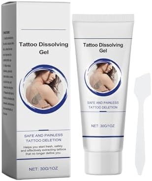 Tattoo Removal Cream - Safe & Painless Tattoo Dissolving Gel for Effective Tattoo Removal Gentle on Skin Moisturizes & Repairs 30g/1oz - Canadian Formula for Long-Lasting Results​