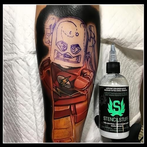 Tattoo Transfer Gel Stencil Gel For Tattooing Tattoo Supplies For Artists & Beginners Transfer Solution For Stencil Transfering Long-Lasting & Clear 4 Ounce