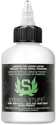 Tattoo Transfer Gel Stencil Gel for Tattooing Tattoo Supplies for Artists & Beginners Transfer Solution for Stencil Transfering Long-Lasting & Clear 4 Ounce