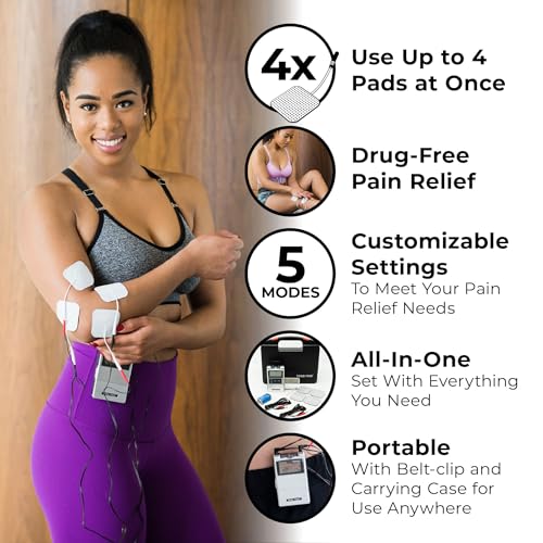 TENS 7000 Digital TENS Machine - For Back Pain Neck Pain General Pain Relief Sciatica Pain Relief Muscle Pain Relief