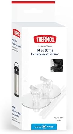 THERMOS FUNTAINER 14 Ounce Insulated Bottle Replacement Straws 2 Straws