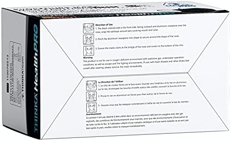 THINKA MASK WITH EARLOOPS (50pcs) - [BLACK]-Medical Mask - Surgical Mask -ASTM Level 1 Mask