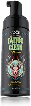 TINYLENS Tattoo Aftercare Foam 150ml Tattoo Soap for Tattoo Wash Piercing Cleanser with Olive Oil & Centella