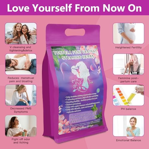TOKPELA Yoni Herbs For Cleansing And Tightening 100% Organic V Steaming Herbs (Filter Bag Packaging Yoni Kit V Steam Herbs Tone & Rejuvenate For Women - V Cleansing Ph Balance 20 Steams