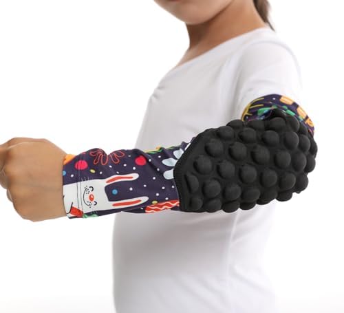 Topeter Padded Arm Sleeves Youth Compression Elbow Pads 1 Pair Basketball Shooter Sleeves