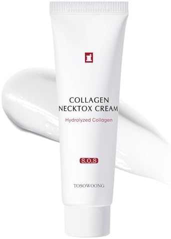 TOSOWOONG Collagen Necktox Cream with Collagen and Hyaluronic Acid Korean Skin Care 50ml 1.69 fl. oz