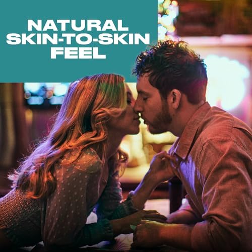 TROJAN BareSkin Condoms 50% Thinner For Natural Skin-to-Skin Feel Premium Lubricated Latex Condoms For Enhanced Sensitivity Intimacy & Trusted Protection 24 Count (Pack Of 1)