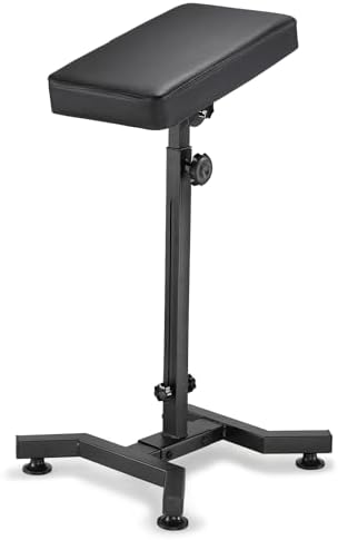 Udefineit Tattoo Armrest Stand Tattoo Legrest 180° Rotation Double Fixed & Adjustable Height Tattoo Arm Rest with Ⅰ Base Structure Strong Stability Arm Rest Stand for Tattooing Studio Salon