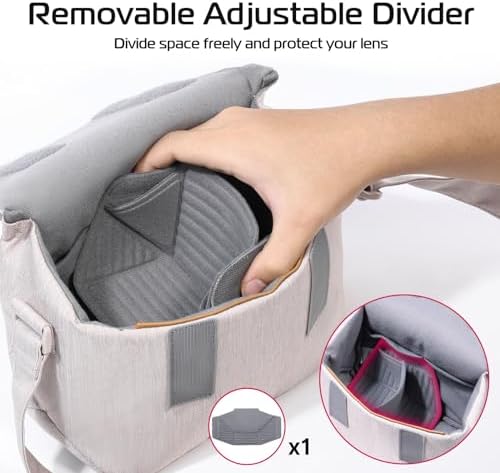 ULANZI Camera Bag SLR/DSLR Camera Case Professional Crossbody Photography Small Bag Fashion Shoulder Bag Compatible For Sony Canon Nikon Mirrorless Camera Splash-Proof Lightweight