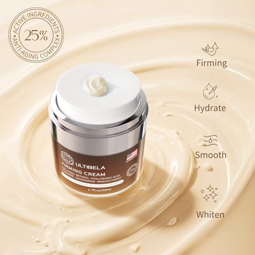 ULTIBELA Tighten And Lift Neck Cream Deep Hydration Neck Firming Cream With Collagen & Honey Anti-Aging & Wrinkle Moisturizer For Face Neck & Décolleté Women & Men 1.7 Fl Oz