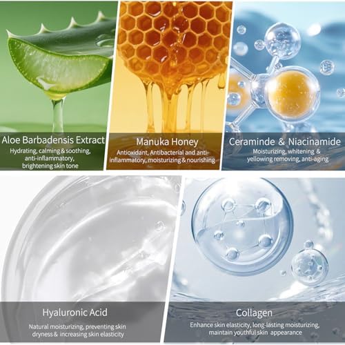 ULTIBELA Tighten And Lift Neck Cream Deep Hydration Neck Firming Cream With Collagen & Honey Anti-Aging & Wrinkle Moisturizer For Face Neck & Décolleté Women & Men 1.7 Fl Oz