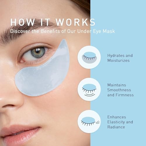 Under Eye Patches For Dark Circles: 30 Pairs Retinol Collagen Eye Gel Masks - Refreshing Under Eye Care For Appearance Of Wrinkles & Puffiness - Gift For Moms Travelers Night Workers (Navy)