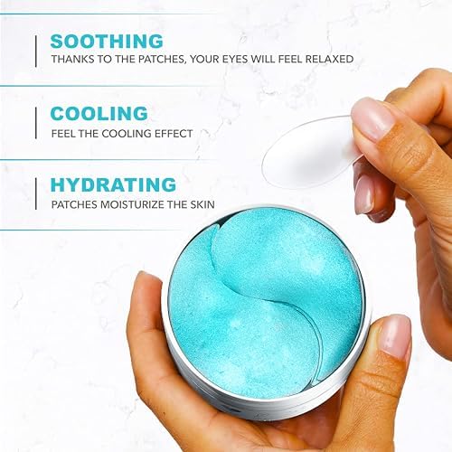 Under Eye Patches For Puffy Eyes And Dark Circles - Retinol Collagen Under Eye Masks - Reduce Wrinkles & Bags - Skin Treatment Pads - Anti Aging Moisturizer Mask For Women Gift - 60 Gel Pads