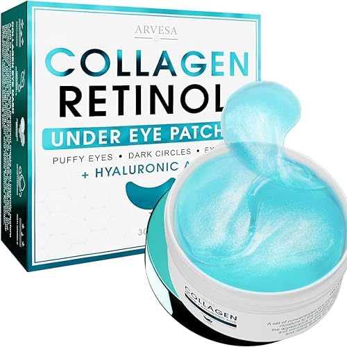 Under Eye Patches For Puffy Eyes And Dark Circles - Retinol Collagen Under Eye Masks - Reduce Wrinkles & Bags - Skin Treatment Pads - Anti Aging Moisturizer Mask For Women Gift - 60 Gel Pads