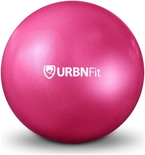 URBNFit Mini Pilates Ball - Small Exercise Ball for Yoga Pilates Barre Physical Therapy Stretching and Core Fitness - Bender Ball Includes Workout Guide