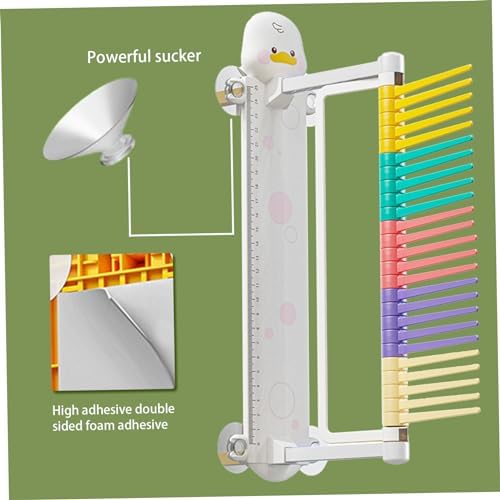 Vertical Jump Tester Wall Mounted Vertical Jump Trainer Resettable Vertical Jump Measurement Tool Cartoon Duck Kids Jump Measuring Equipment For Home Kindergarten