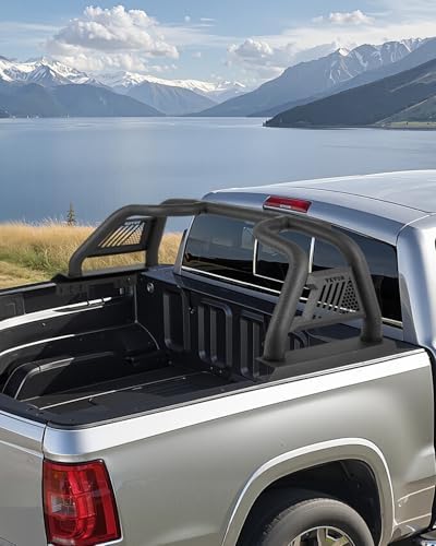 VEVOR Truck Bed Roll Bar Customized Sport Bar Chase Rack Compatible with Full-Size Pickup Carbon Steel Construction with Extension Light Bracket No Rack Included