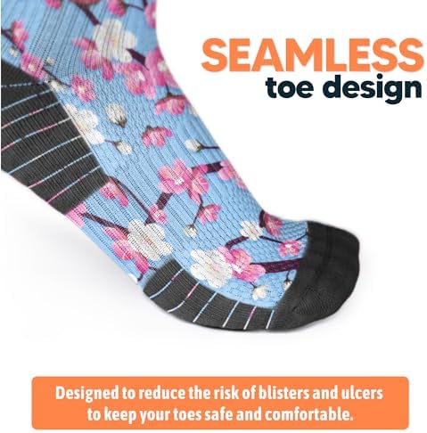 Viasox Compression Socks For Women And Men Knee High Socks 12-15 Mmhg Circulation Support For Flight Travel Daily