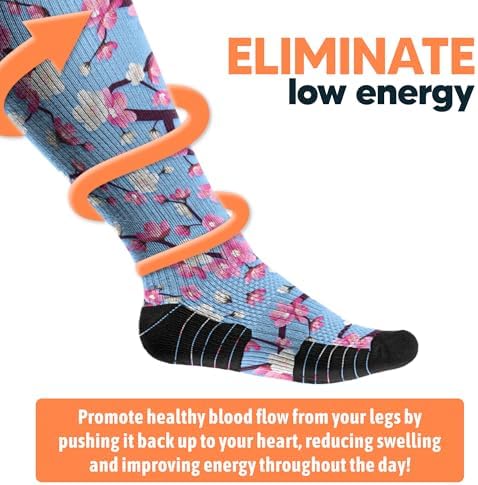 Viasox Compression Socks For Women And Men Knee High Socks 12-15 Mmhg Circulation Support For Flight Travel Daily