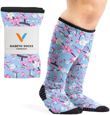 Viasox Compression Socks for Women and Men Knee High Socks 12-15 mmhg Circulation Support for Flight Travel Daily