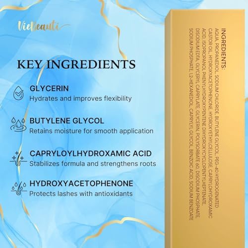 VieBeauti Eyelash Growth Serum 5mL: Lash Serum With Advanced Formula For Longer Fuller Thicker Lashes & Cruelty-Free Safe For Sensitive Eyes 5-Month Supply