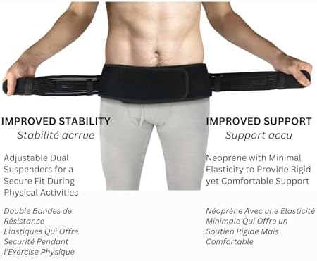 Vriksasana Sacroiliac Hip Belt For Women And Men That Alleviate Sciatic Pelvic Lower Back And Leg Pain Stabilize SI Joint Trochanter Belt Anti-Slip And Pilling-Resistant (Black Regular)