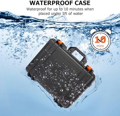 Waterproof Starlink Mini Case Precision Cut Foam Protects Starlink Mini Accessories Ideal For RV Travel & Outdoor Use