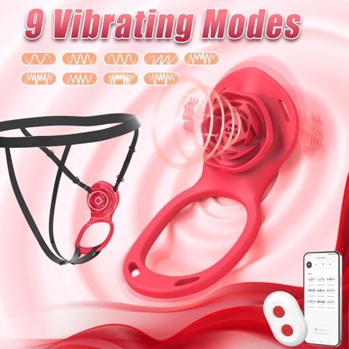 Wearable Panty Vibrator Couples Adult Sex Toys Vibrating Panties Long Distance Vibrator For Women With 9 Vibration Modes Adult Toys Vibrators Hands Free Female Rose Sex Toy Quiet Clitoral Stimulator