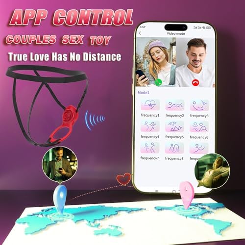 Wearable Panty Vibrator Couples Adult Sex Toys Vibrating Panties Long Distance Vibrator For Women With 9 Vibration Modes Adult Toys Vibrators Hands Free Female Rose Sex Toy Quiet Clitoral Stimulator