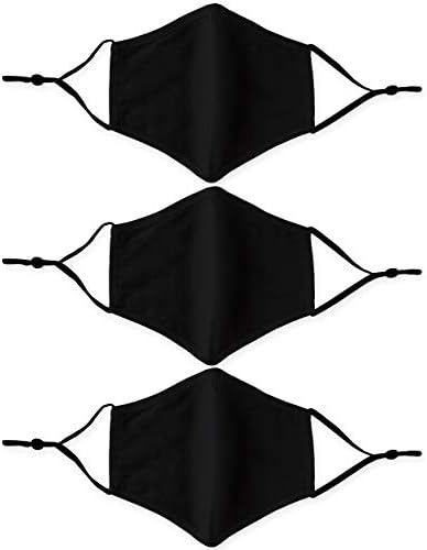 Weddingstar 3 Pack Washable Cloth Face Mask Reusable And Adjustable With Filter Pocket