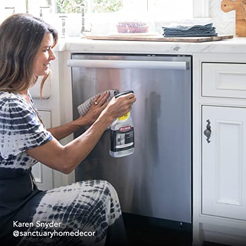 Weiman Stainless Steel Cleaner And Polish - 2 Pack - Removes Fingerprints Residue Water Marks And Grease From Appliances W/Buffing Towel