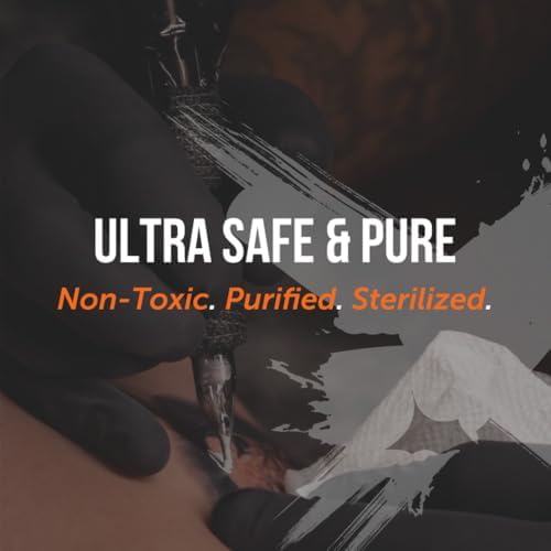 World Famous Tattoo Ink - 7 Color Simple Tattoo Kit - Professional Tattoo Ink In Color Assortment Includes White Tattoo Ink - Skin-Safe Permanent Tattooing & Non-Toxic (0.5 Oz Each)