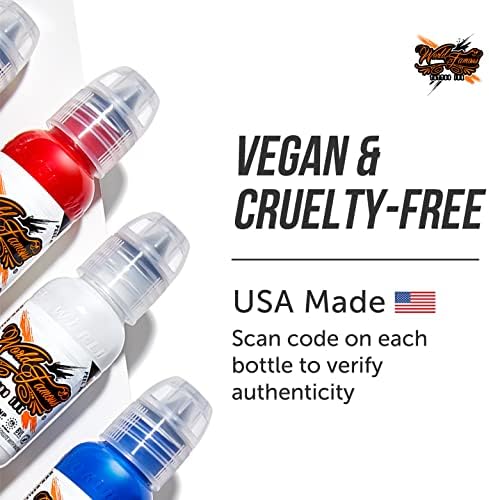 World Famous Tattoo Ink Limitless - Brown 2 Tattoo Ink - Professional Tattoo Ink & Tattoo Supplies - Skin-Safe Permanent Tattooing In Bold Shades & Non-Toxic (1 Oz)