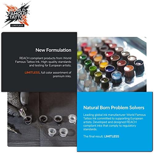 World Famous Tattoo Ink Limitless - Dark Pink 2 - Professional Tattoo Ink & Tattoo Supplies - Skin-Safe Permanent Tattooing In Bold Shades & Non-Toxic (1 Oz)